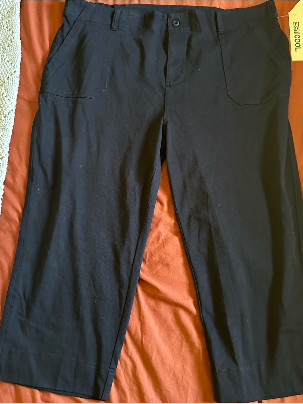 32 Degrees Black Women's Capris Stretch Performance Pants, Plus, XXL, NWT